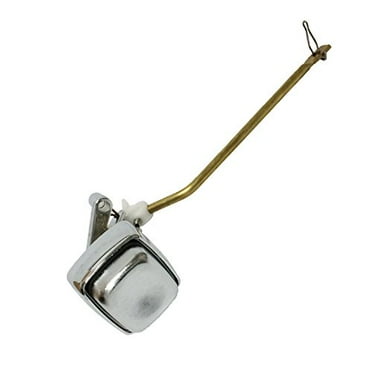 LF&LQEW 1pc Side Mount Master Plumber Toilet Tank Lever Flush Handle Brass Arm Push Button LF&LQEW 1pc Side Mount Master Plumber Toilet Tank Lever Flush Handle Brass Arm Push Button